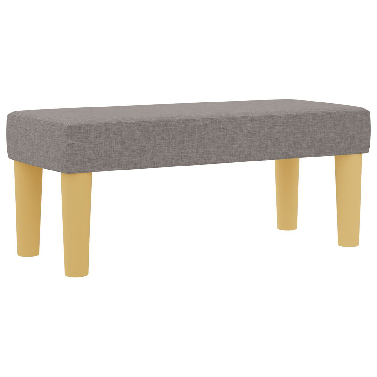 Box Spring Bed With Mattress & Bench Taupe 80X200 Cm Fabric