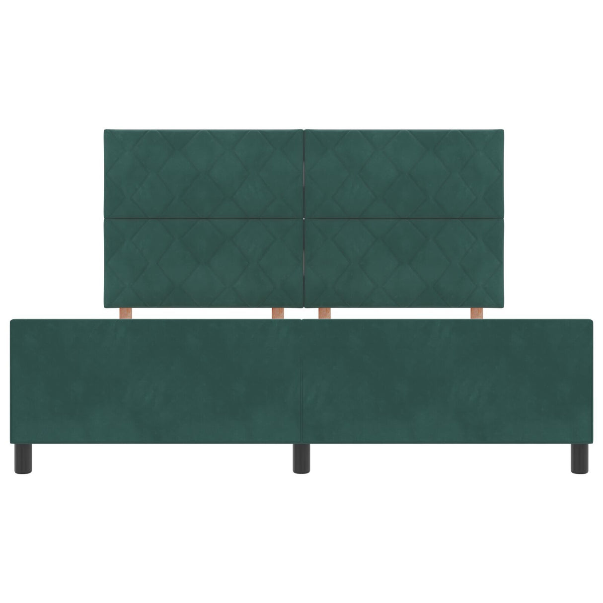Bed Frame Dark Green 180X200 Cm Velvet