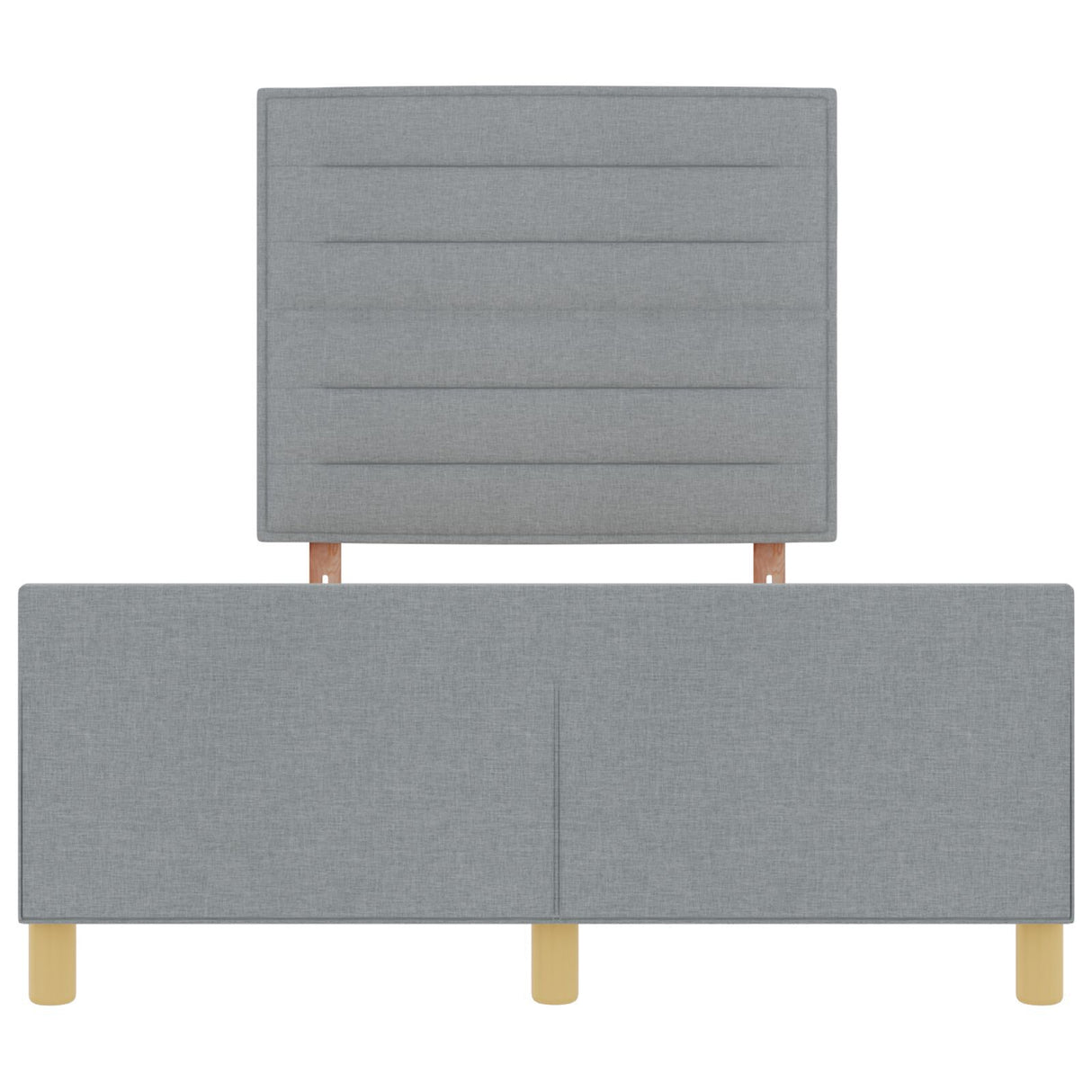Light Grey Fabric Bed Frame 160X200 Cm