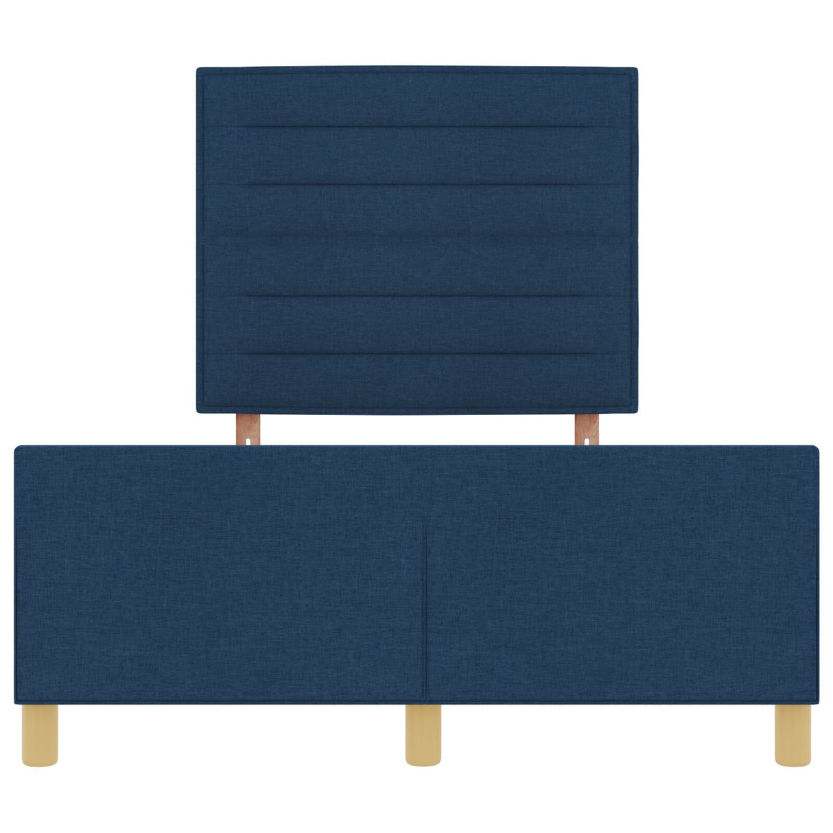Blue Fabric Bed Frame 140X200 Cm