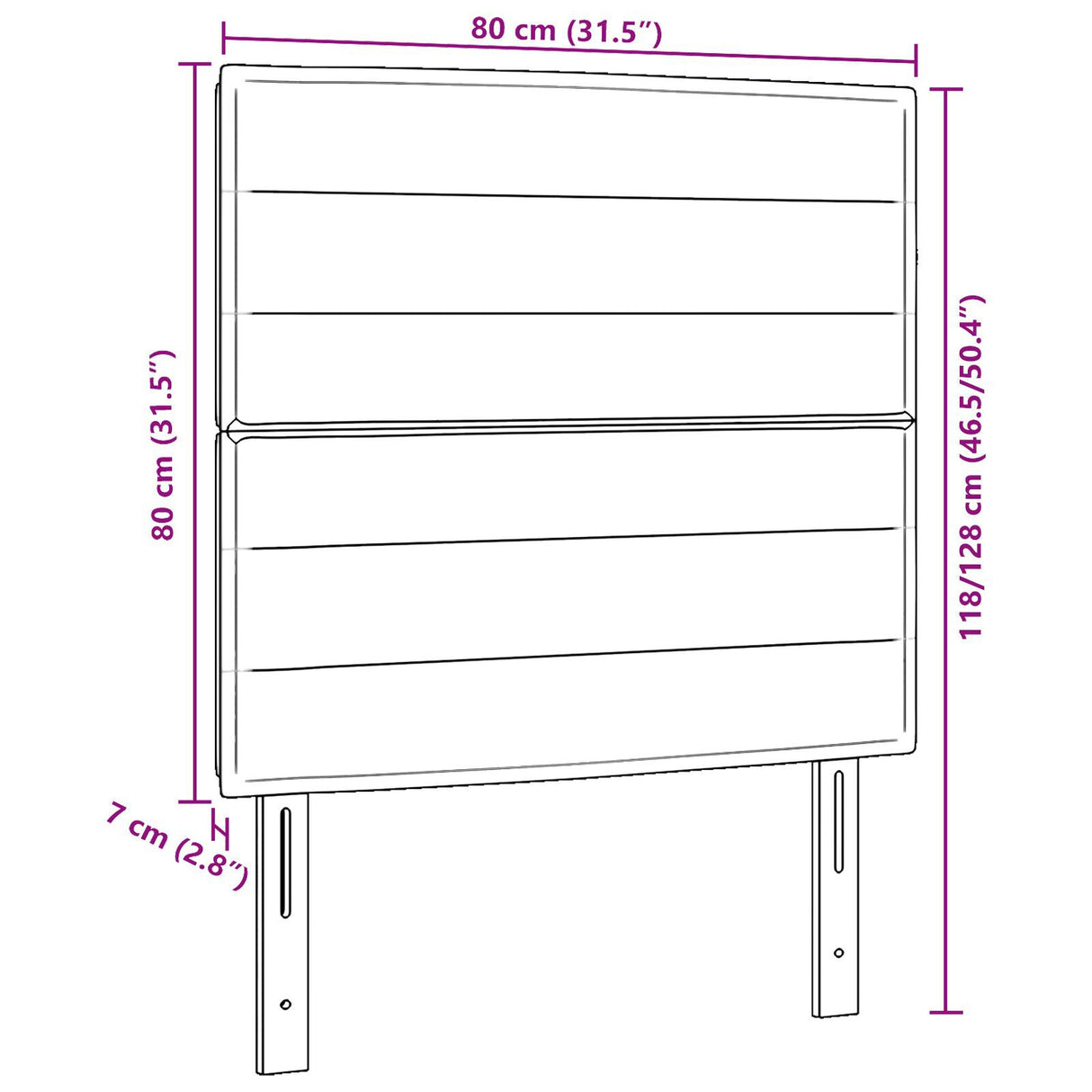 Headboard Lines Design Fabric