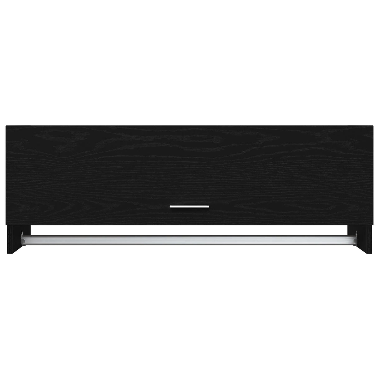 Black Oak Wardrobe - 100X32.5X35 Cm, Made From Engineered Wood