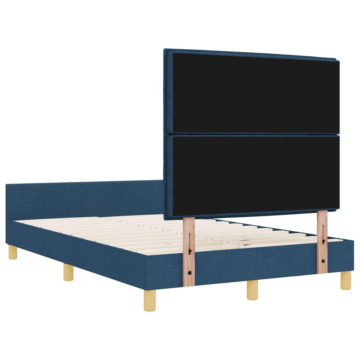 Blue Fabric Bed Frame 120X200 Cm