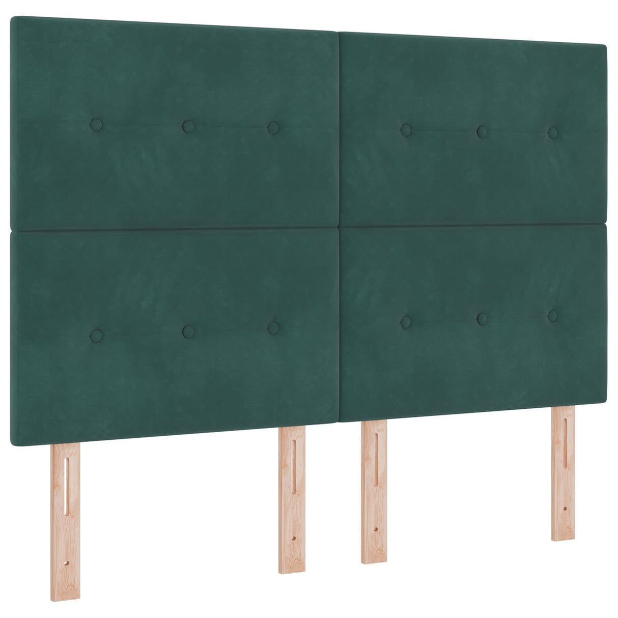 Bed Frame Dark Green 140X200 Cm Velvet