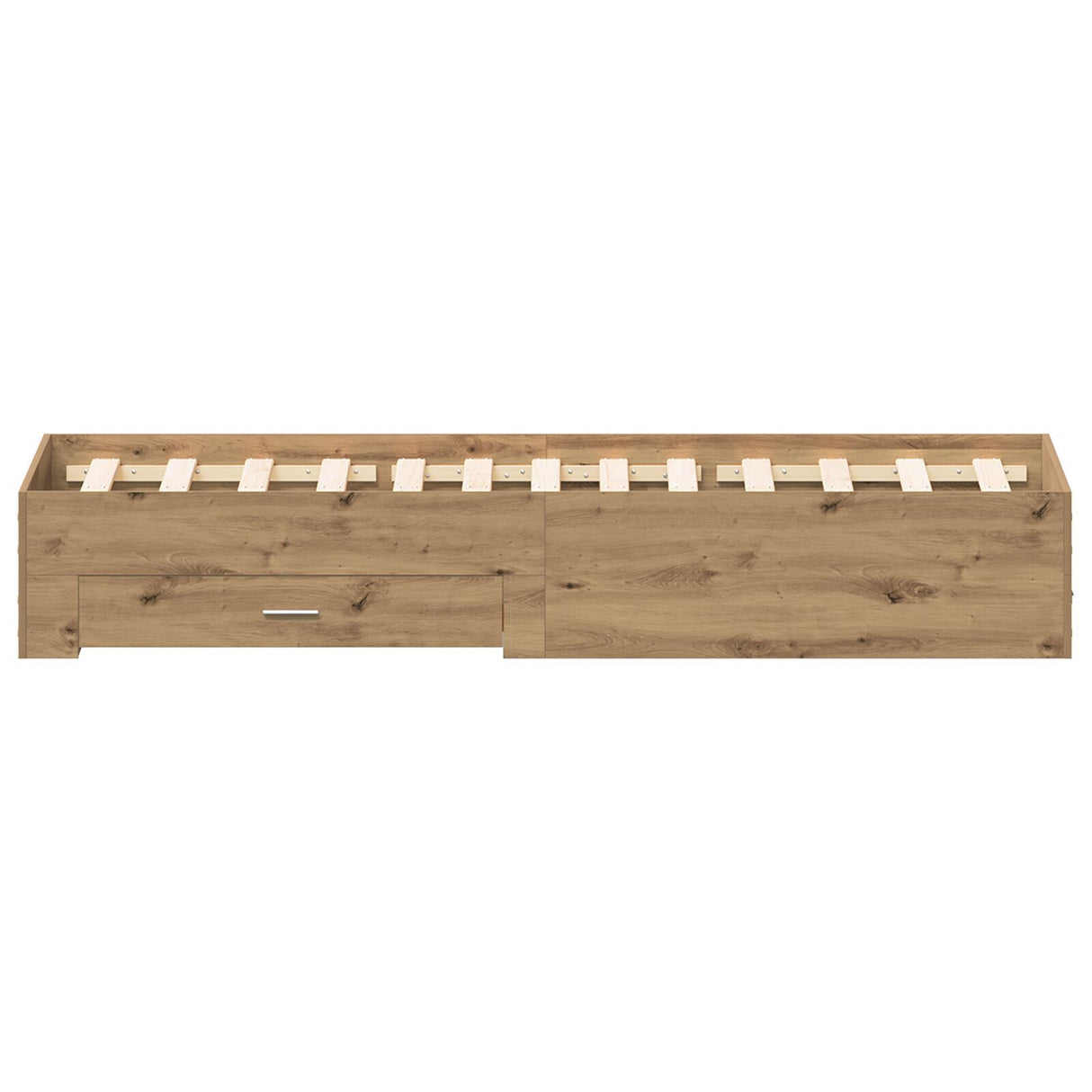 Bed Frame With Drawers Artisan Oak 120X190 Cm Engineered Wood