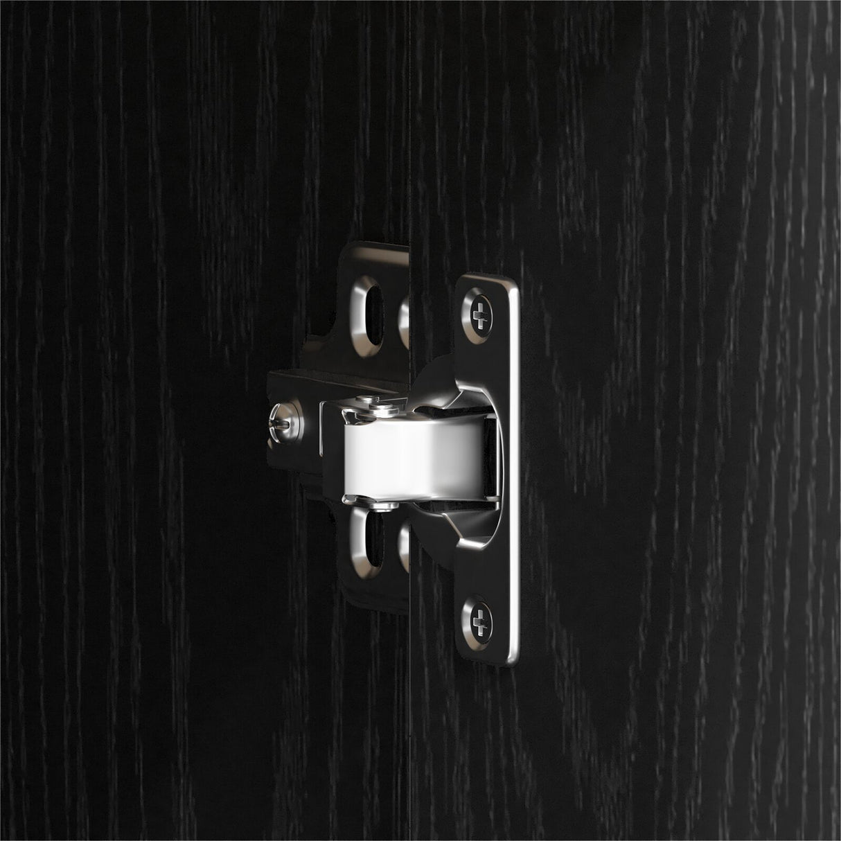 Black Oak Sideboard 60X30X75 Cm Made Of Engineered Wood