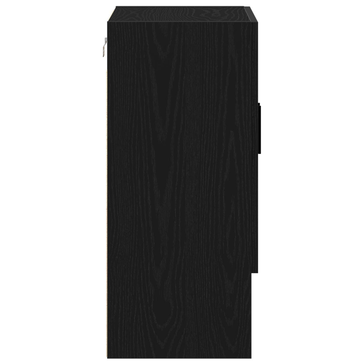 Wall Cabinet Black Oak 60X31X70 Cm Engineered Wood
