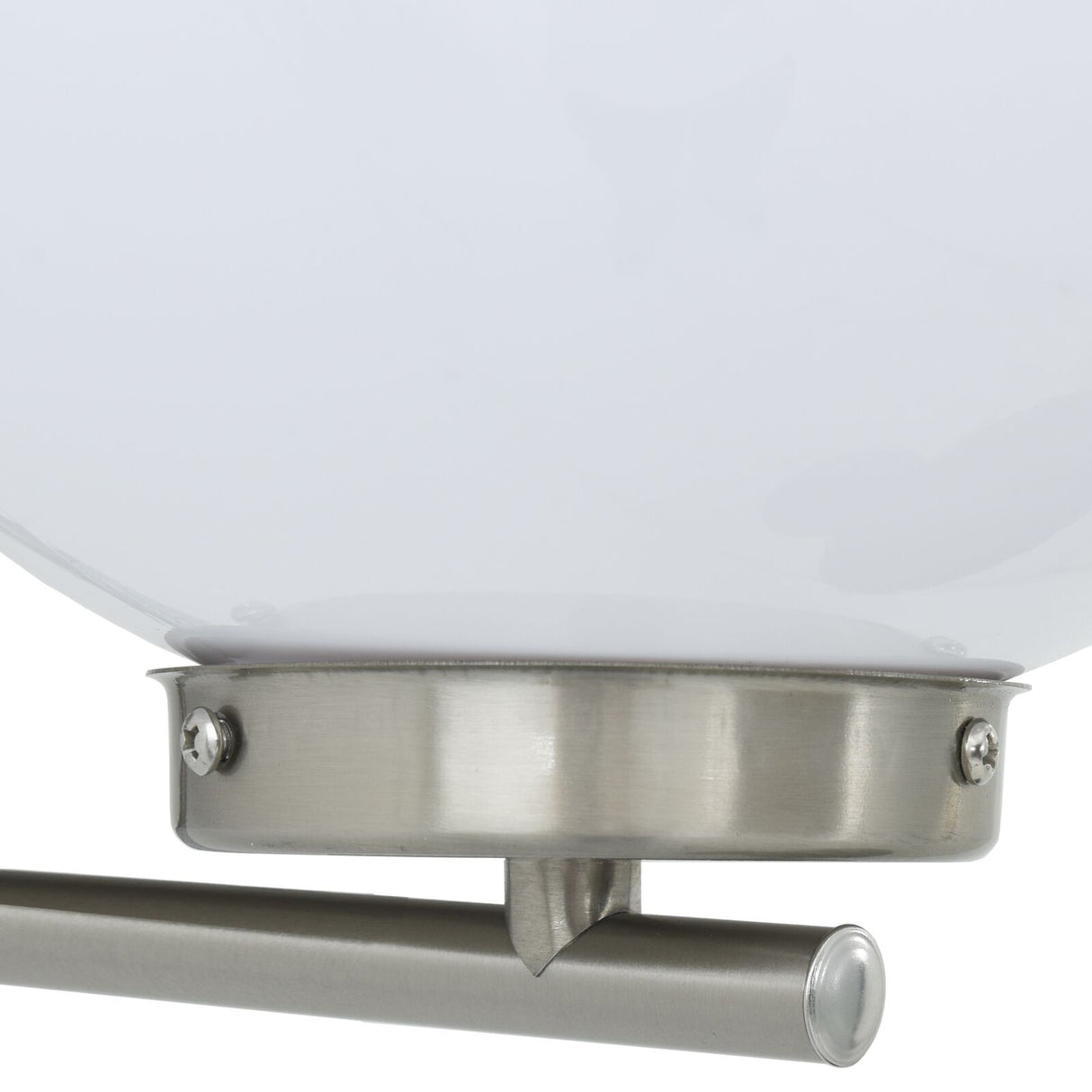 Outdoor Wall Light Silver Stainless Steel Ip44