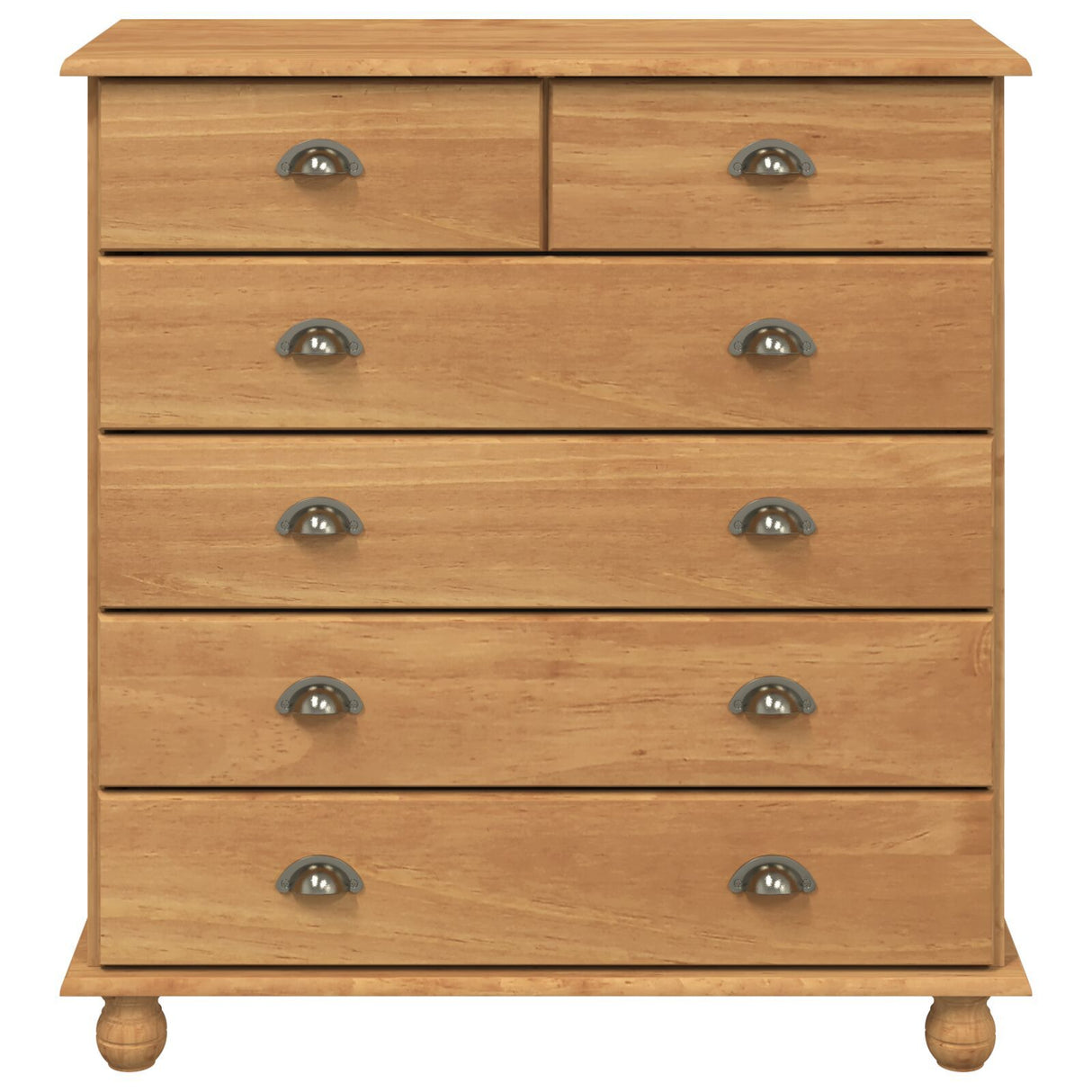 Chest Of Drawers 'Askim'91X40X95.5 Cm Solid Wood Pine