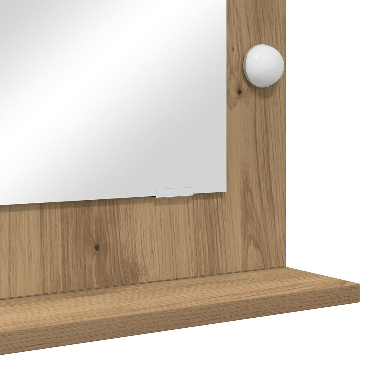 Vanity Mirror Artisan Oak Wood 70 X 50 X 18 Cm Vanity Mirror