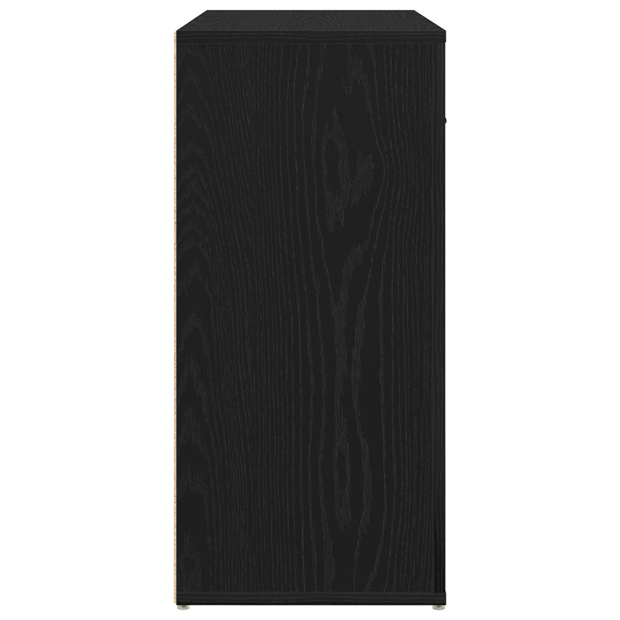 Sideboard Black Oak 80X33X70 Cm Engineered Wood