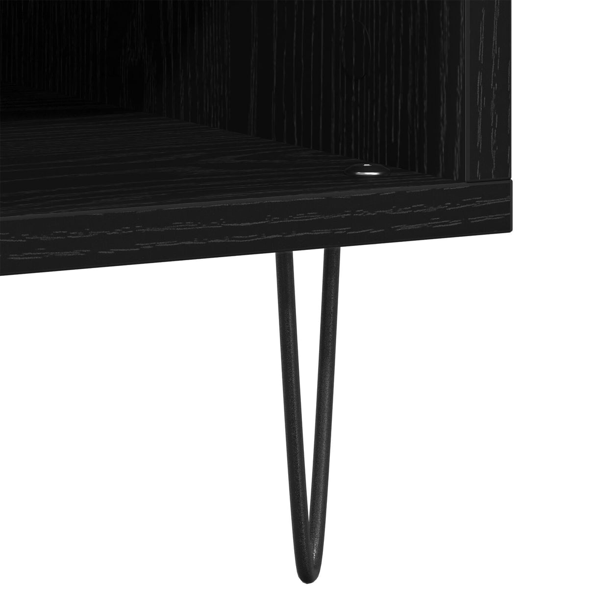 Record Cabinet Black Oak 84,5X38X48 Cm Engineered Wood