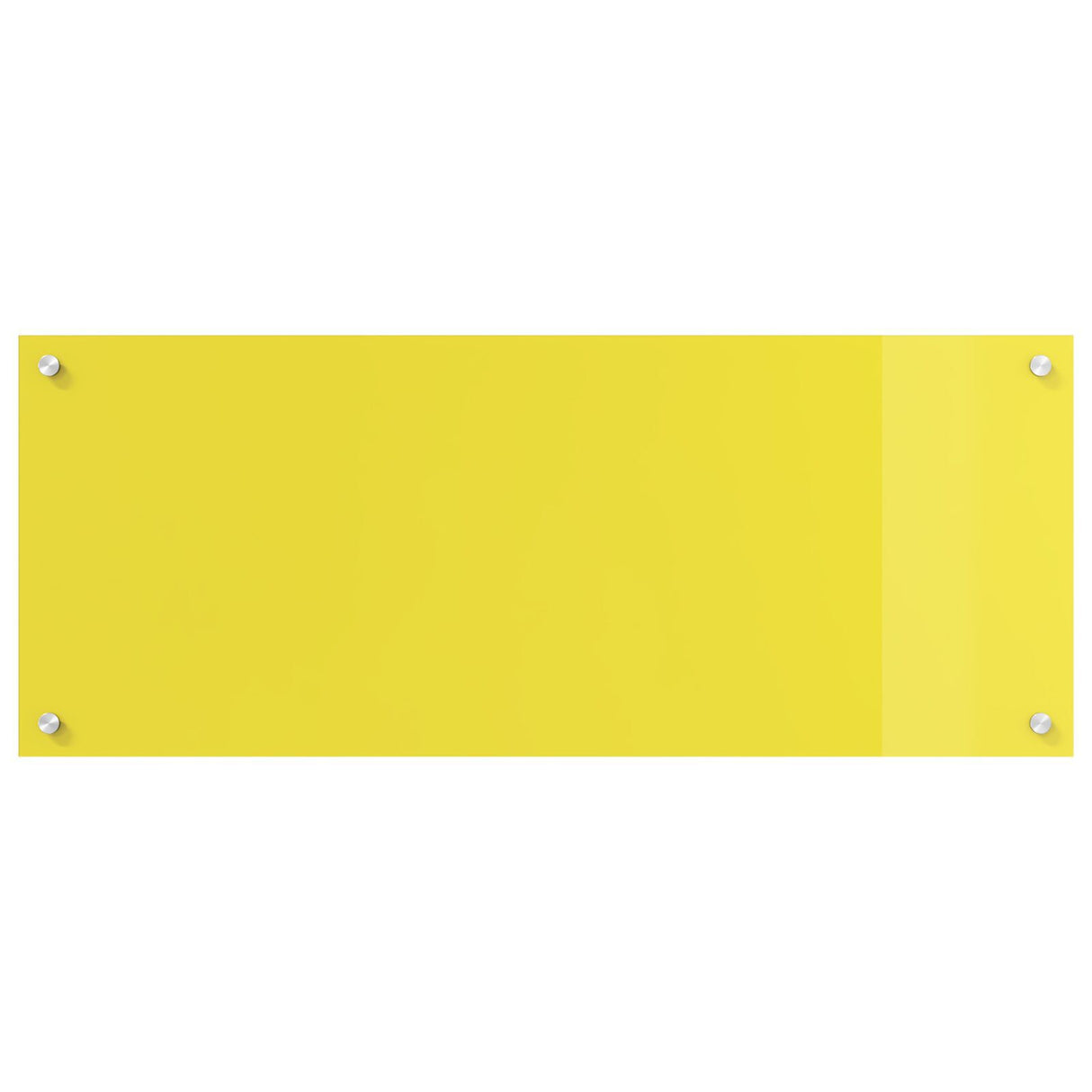 Kitchen Backsplash Yellow 100X40X0.6 Cm Tempered Glass