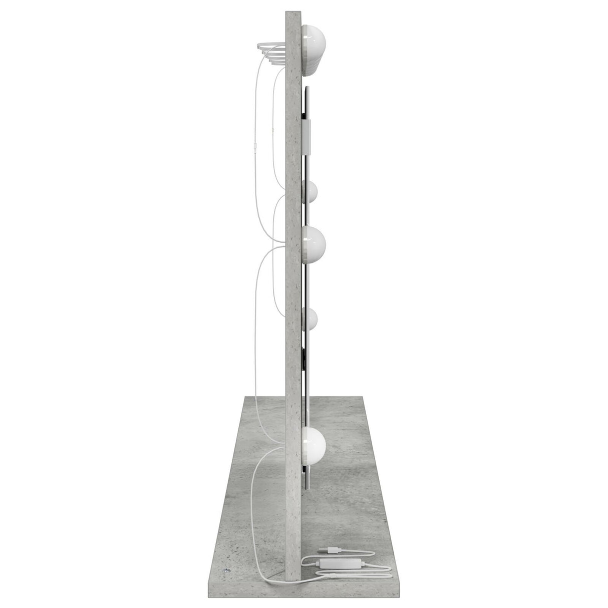 Vanity Mirror Concrete Grey Concrete 100 X 55 X 18 Cm Mirror