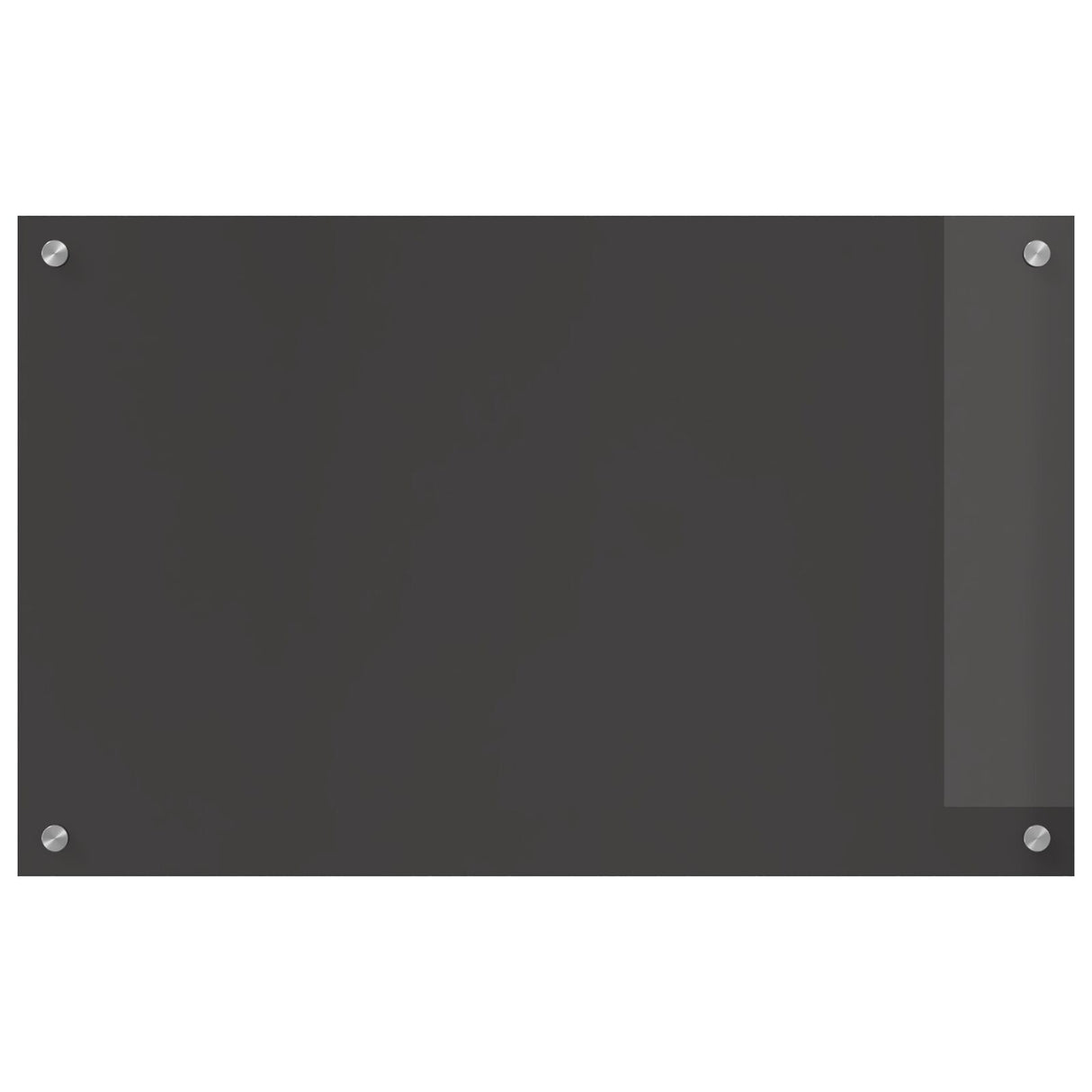 Dark Grey Kitchen Backsplash 80X50X0.6 Cm Tempered Glass