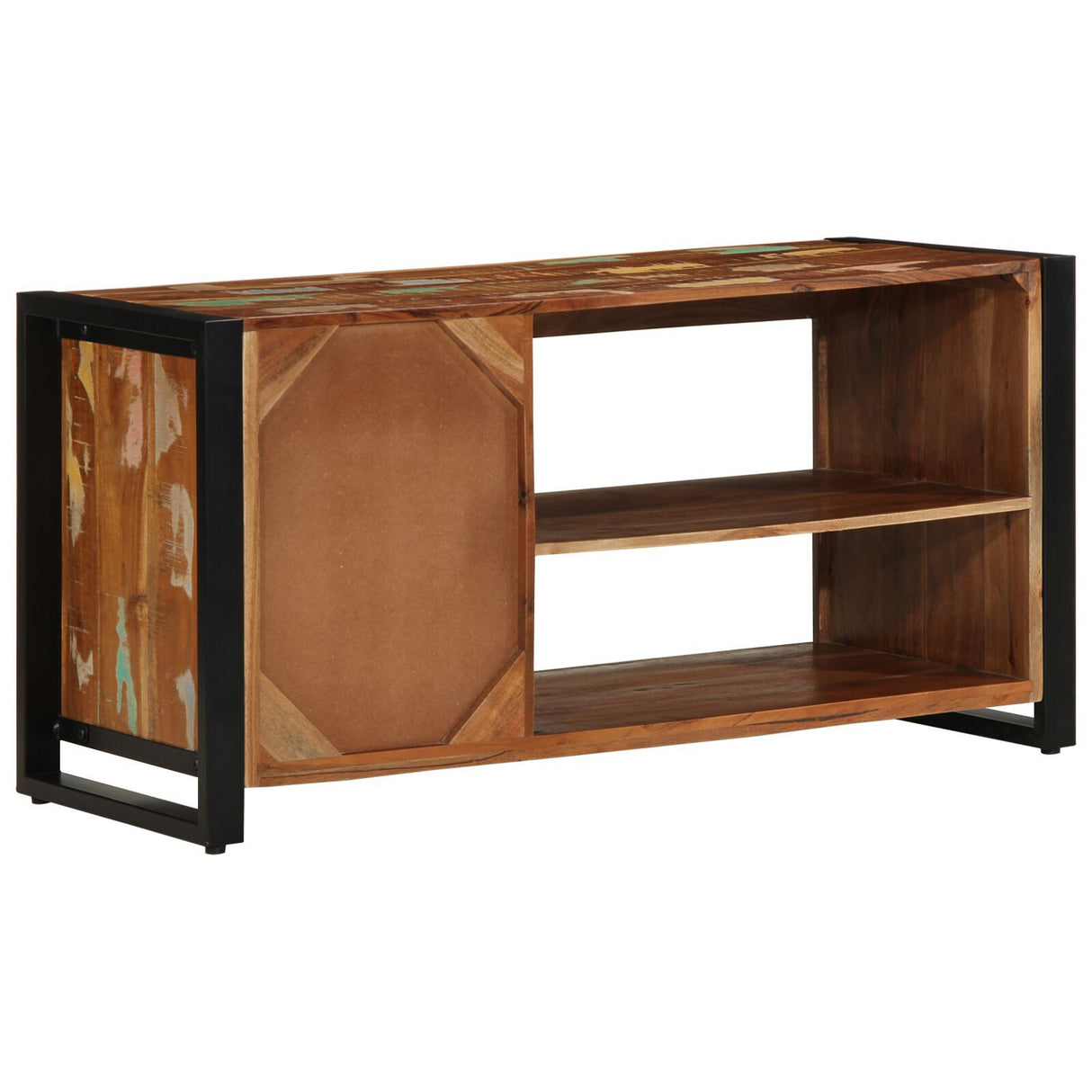 Shoe Bench Multicolour 100X40X50 Cm Solid Wood Reclaimed