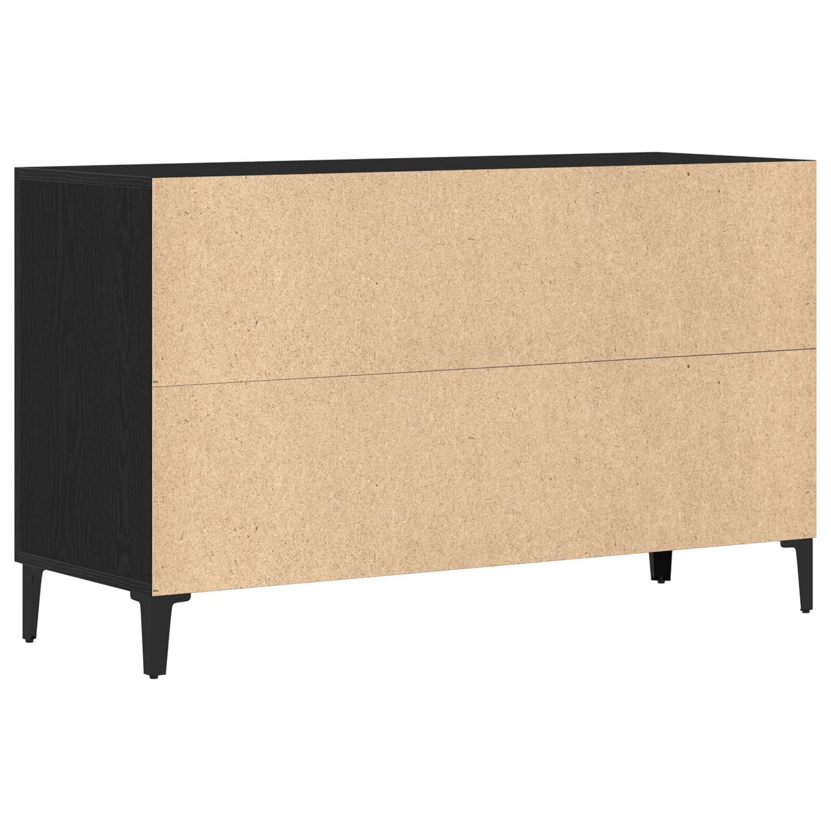 Black Oak Sideboard - 100 X 36 X 60 Cm - Made Of Engineered Wood