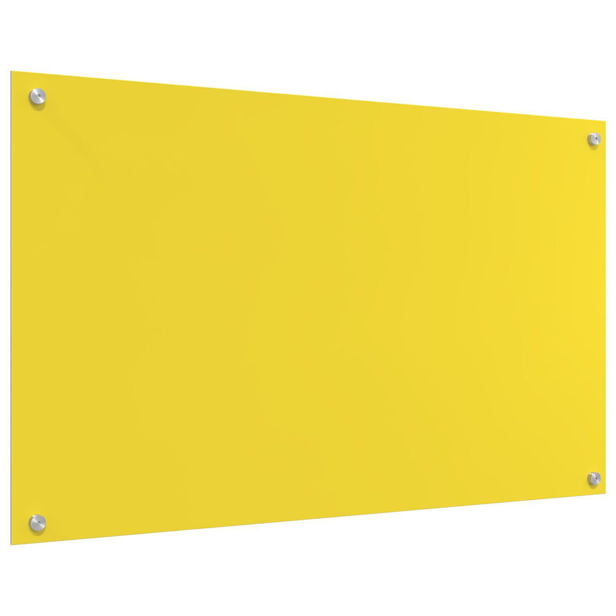 Yellow Kitchen Backsplash - 100X60X0.6 Cm Tempered Glass