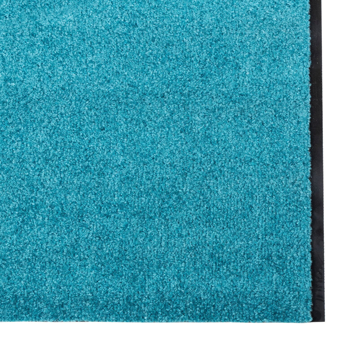 Washable Doormat In Cyan, 120X350 Cm