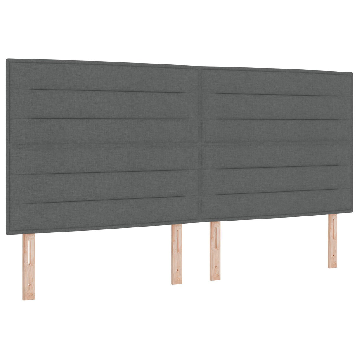 Dark Grey Fabric Bed Frame 200X200 Cm
