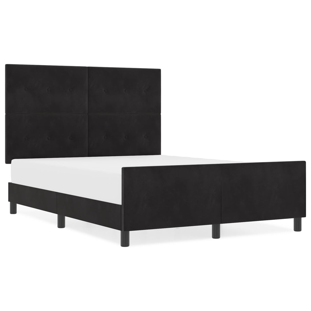 Black Velvet Bed Frame 160X200 Cm
