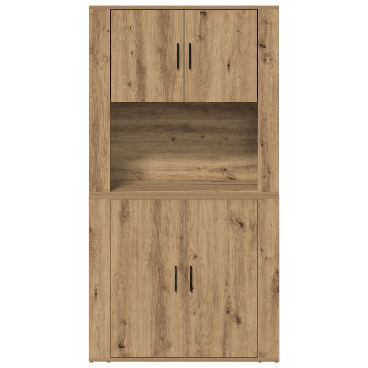 Highboard Artisan Oak 80X33X150 Cm Engineered Wood