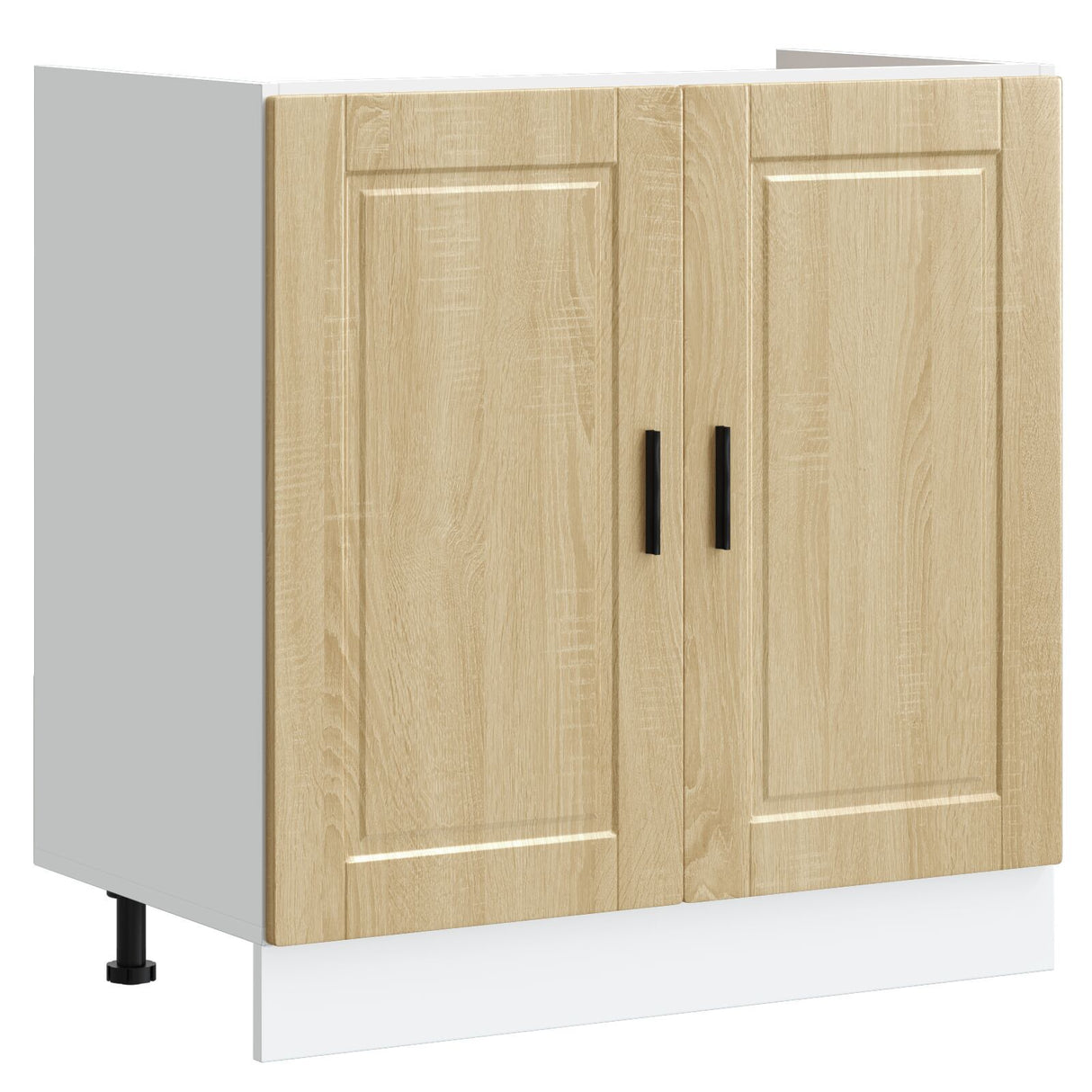 Porto Sink Base Cabinet With Sink - Sonoma Oak, 80X46X84.5 Cm, Made Of Engineered Wood