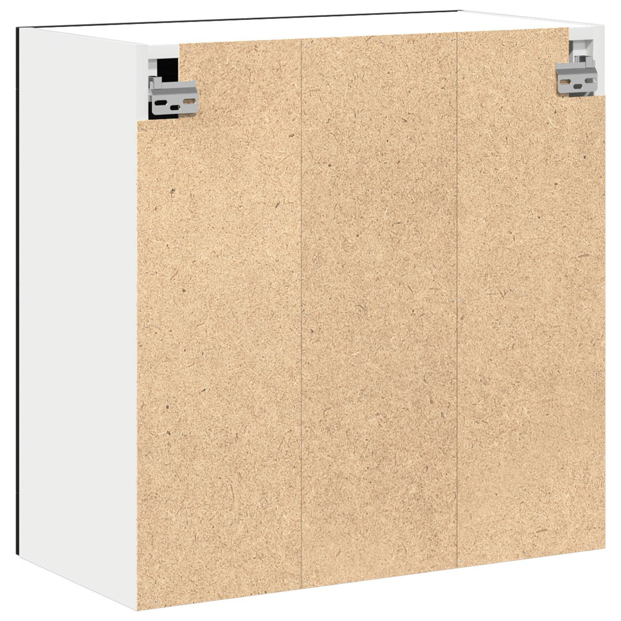 Hanging Glass Cabinet In Black Oak - 60X31X60 Cm, Made From Engineered Wood