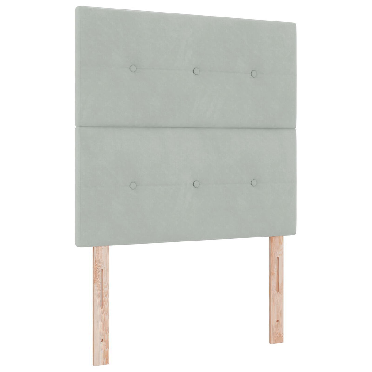 Bed Frame Light Grey 100X200 Cm Velvet