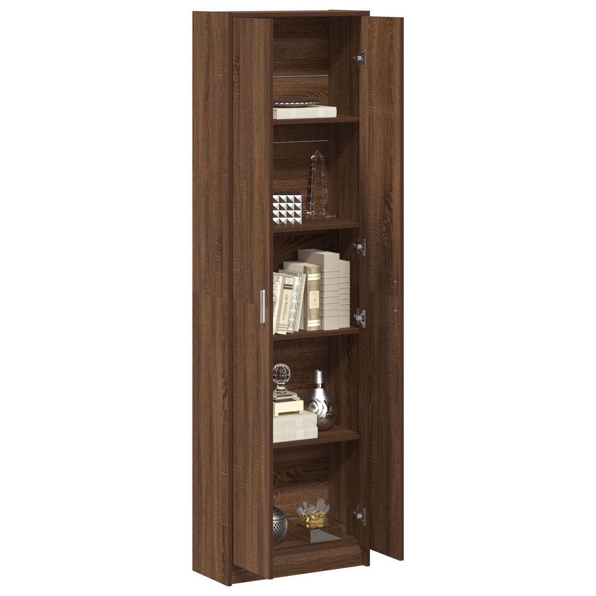 Wardrobe Brown Oak 55X25X189 Cm Engineered Wood