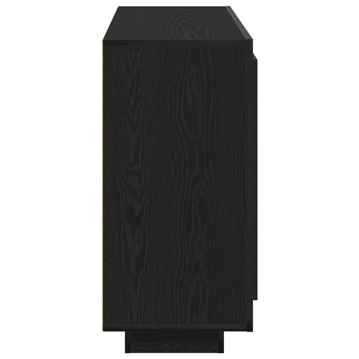 Sideboard Black Oak 92X35X75 Cm Engineered Wood