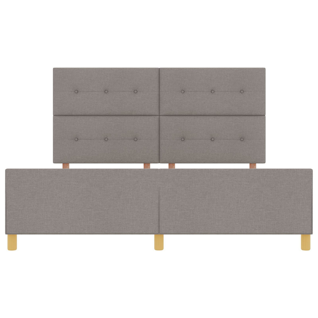 Bed Frame Taupe 180X200 Cm Fabric