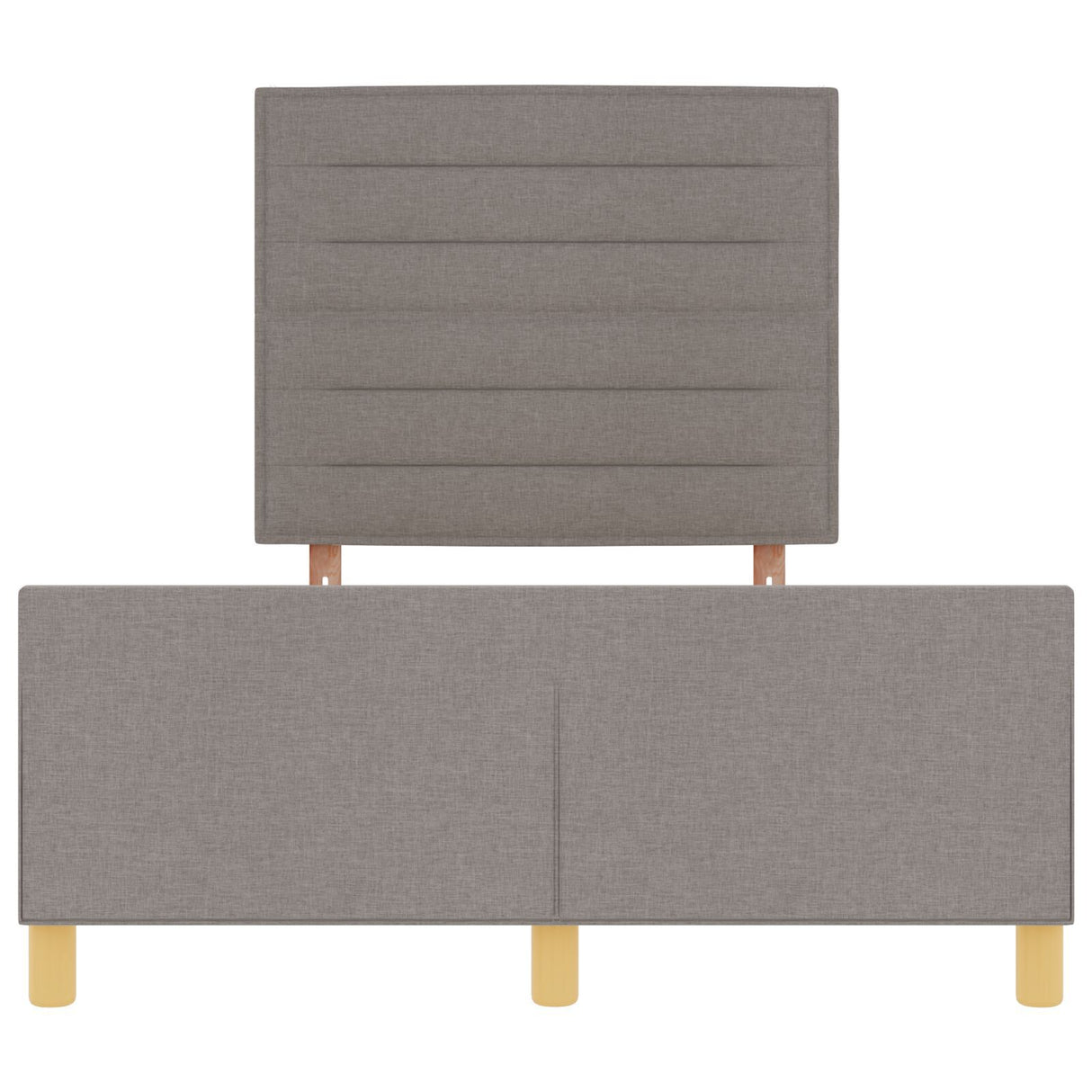 Bed Frame In Taupe - 120X200 Cm, Fabric
