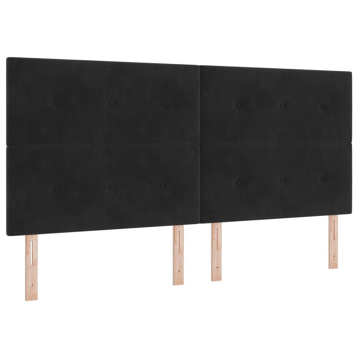 Bed Frame Black 200X200 Cm Velvet
