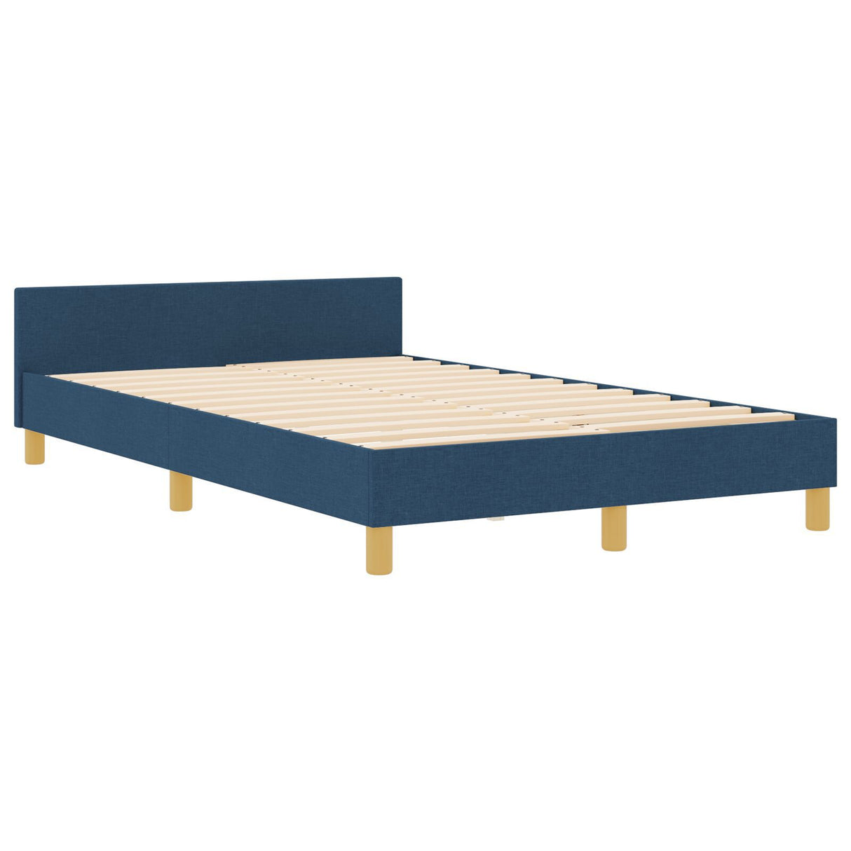 Blue Fabric Bed Frame 120X200 Cm