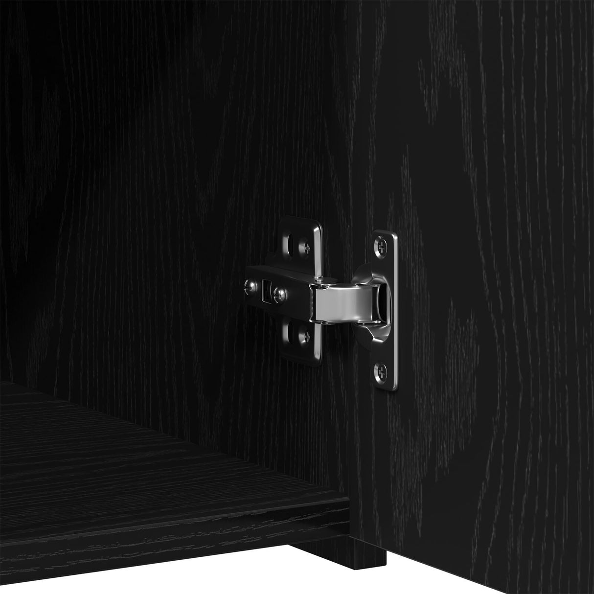 Sideboard Black Oak 30X42,5X93 Cm Engineered Wood