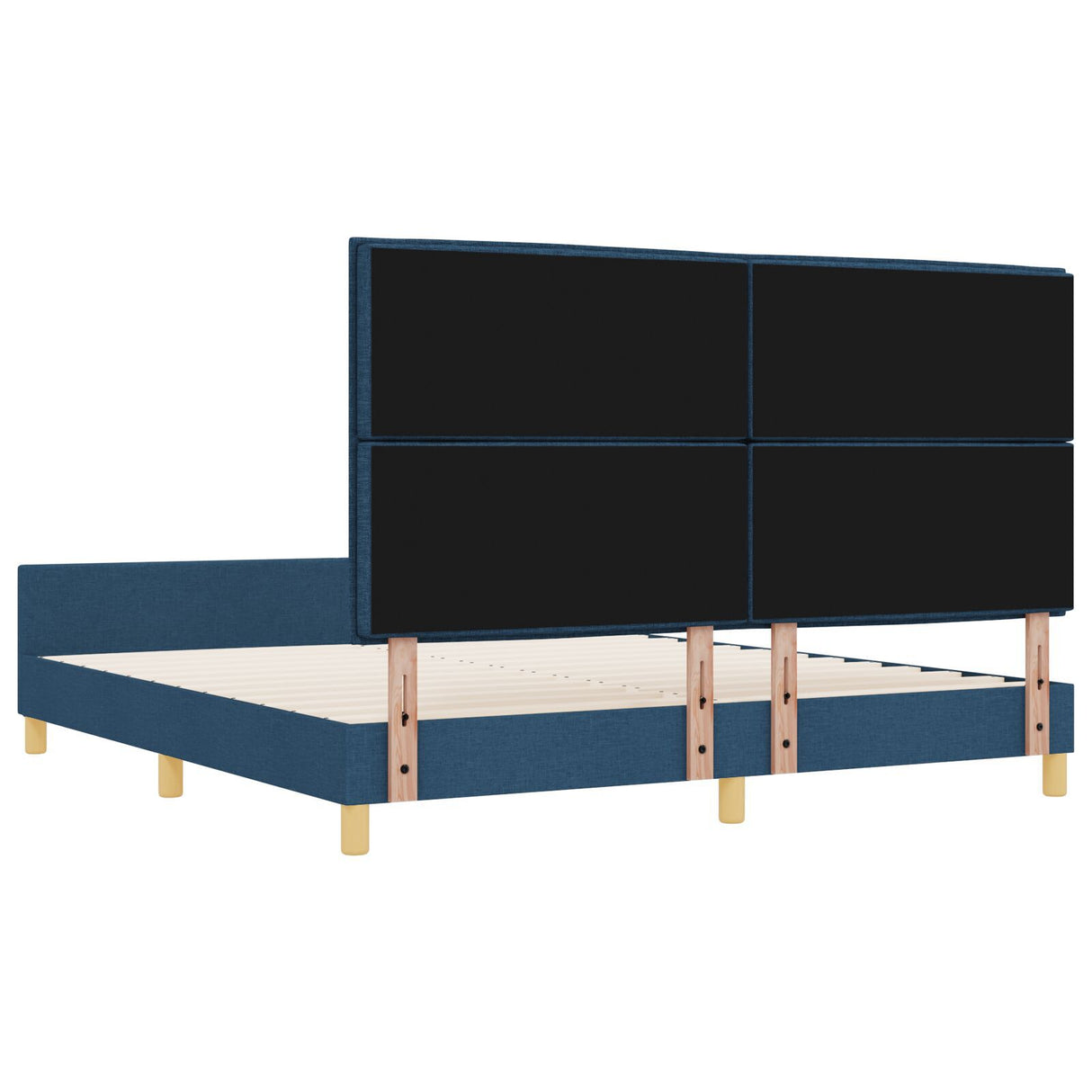 Blue Fabric Bed Frame 180X200 Cm
