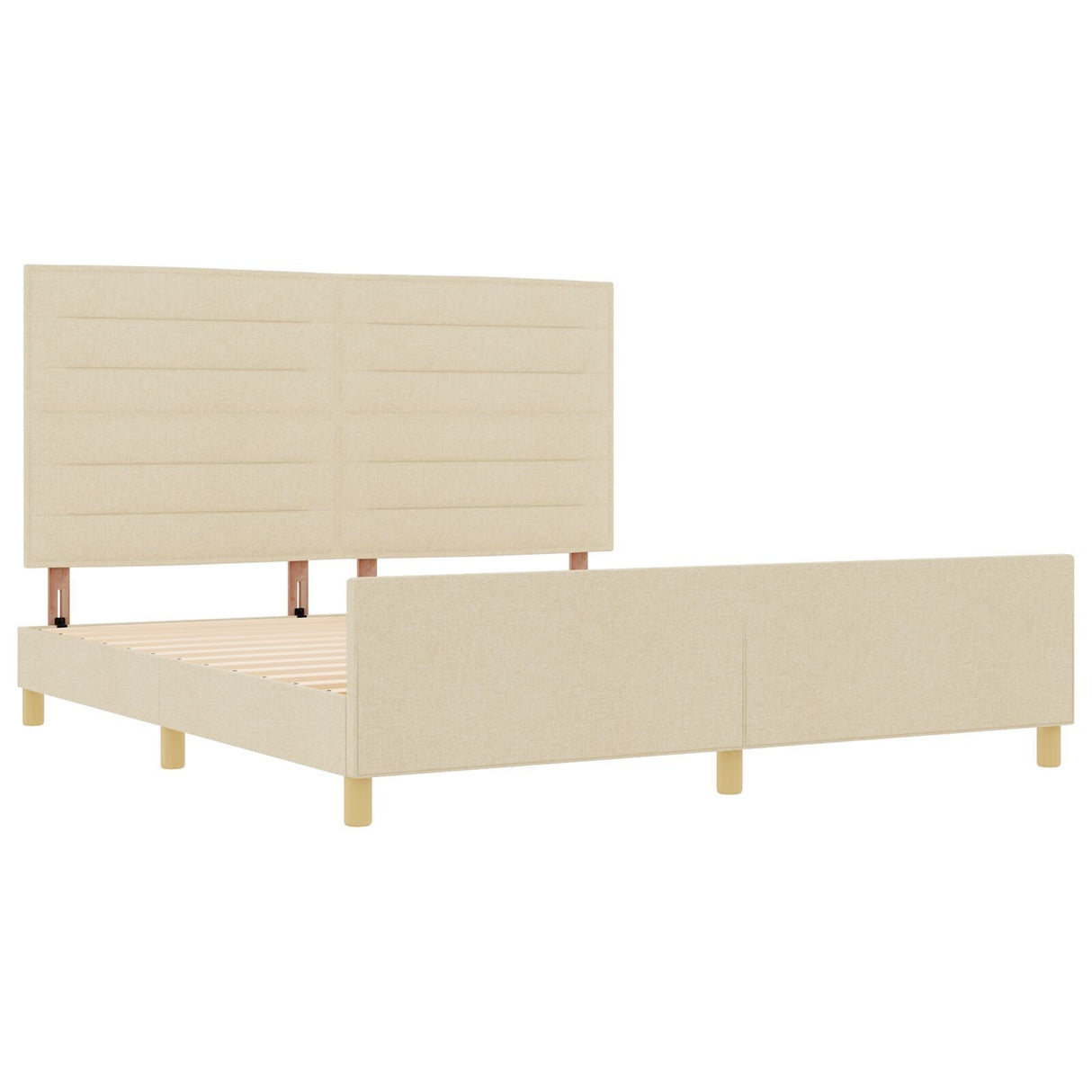 Bed Frame In Cream - 180X200 Cm Fabric