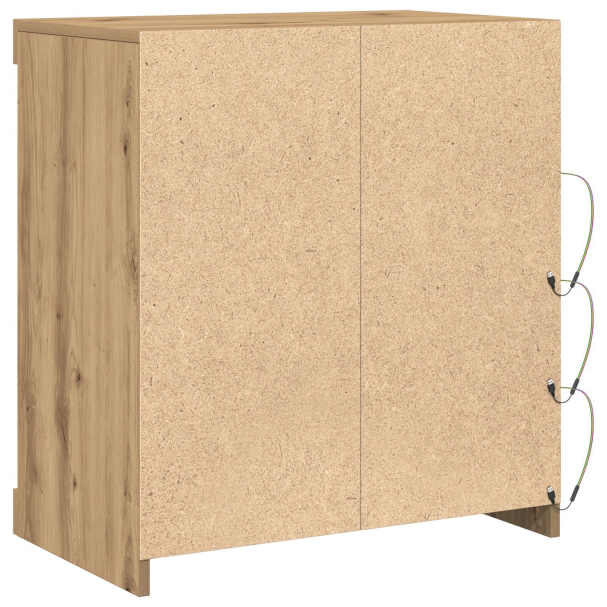 Sideboard With Led Lights Artisan Oak 60,5X37X67 Cm