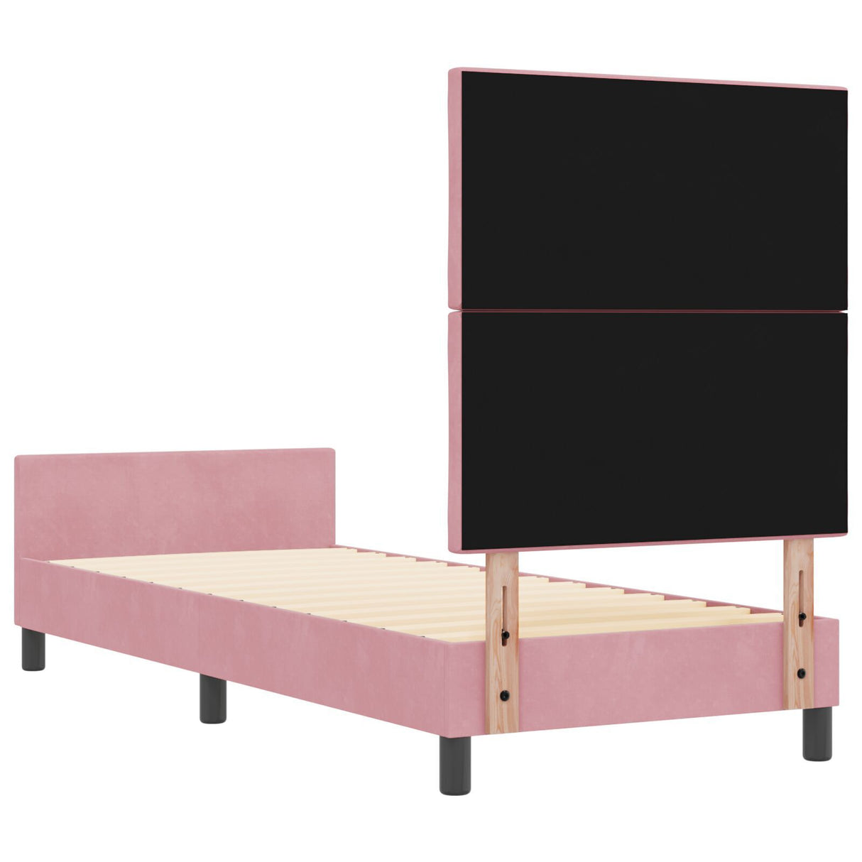 Bed Frame Pink 80X200 Cm Velvet
