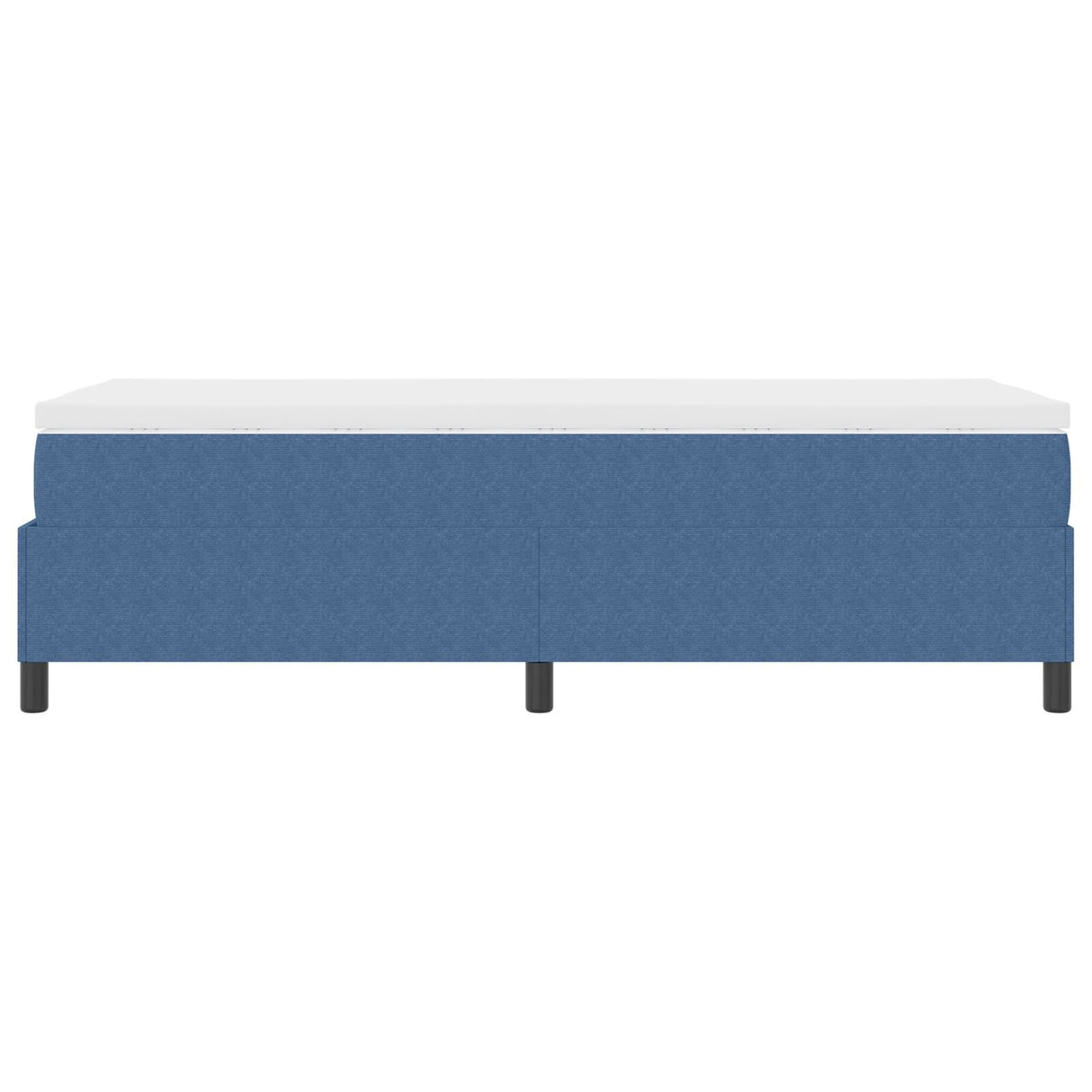 Box Spring Bed With Mattress Blue 80X200 Cm Corduroy Fabric