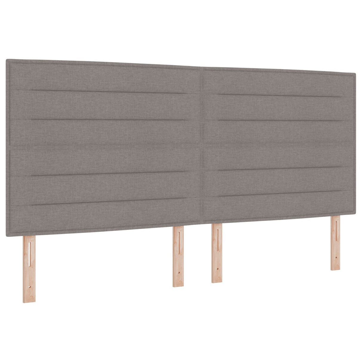 Taupe Fabric Bed Frame 200X200 Cm