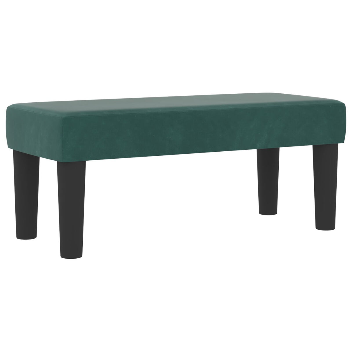 Box Spring Bed With Mattress & Bench Dark Green 80X200 Cm Velvet
