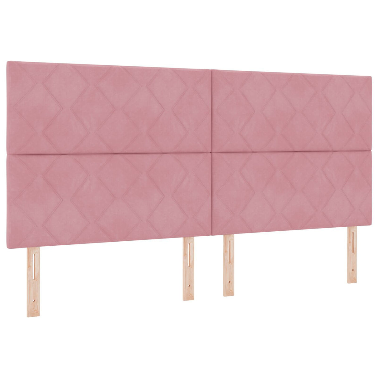 Bed Frame Pink 200X200 Cm Velvet