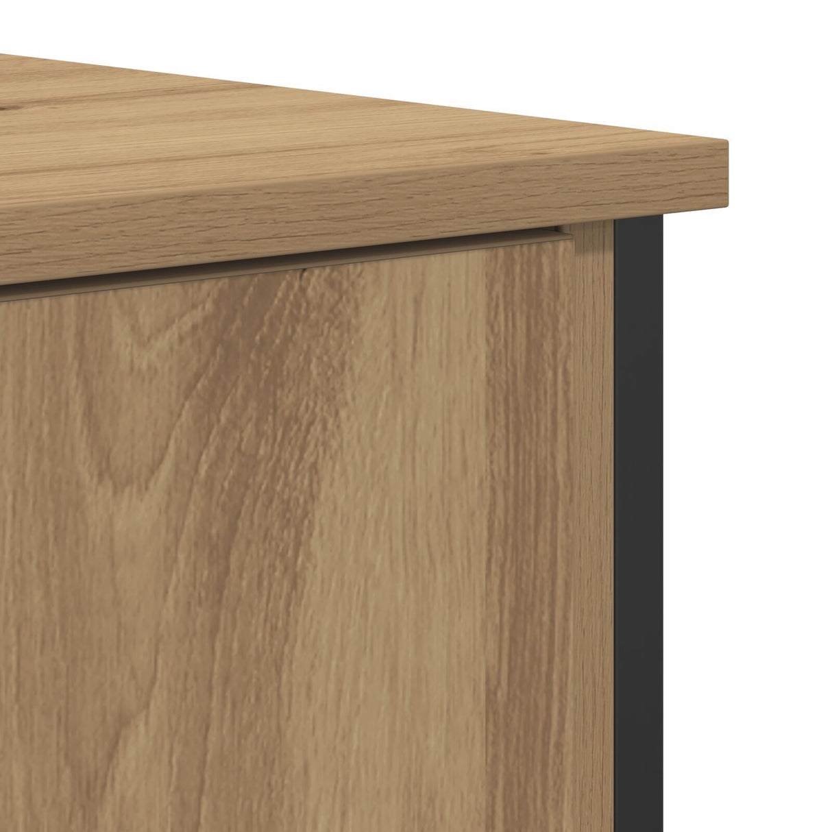 Sideboard Artisan Oak 70X30X80 Cm Engineered Wood And Steel