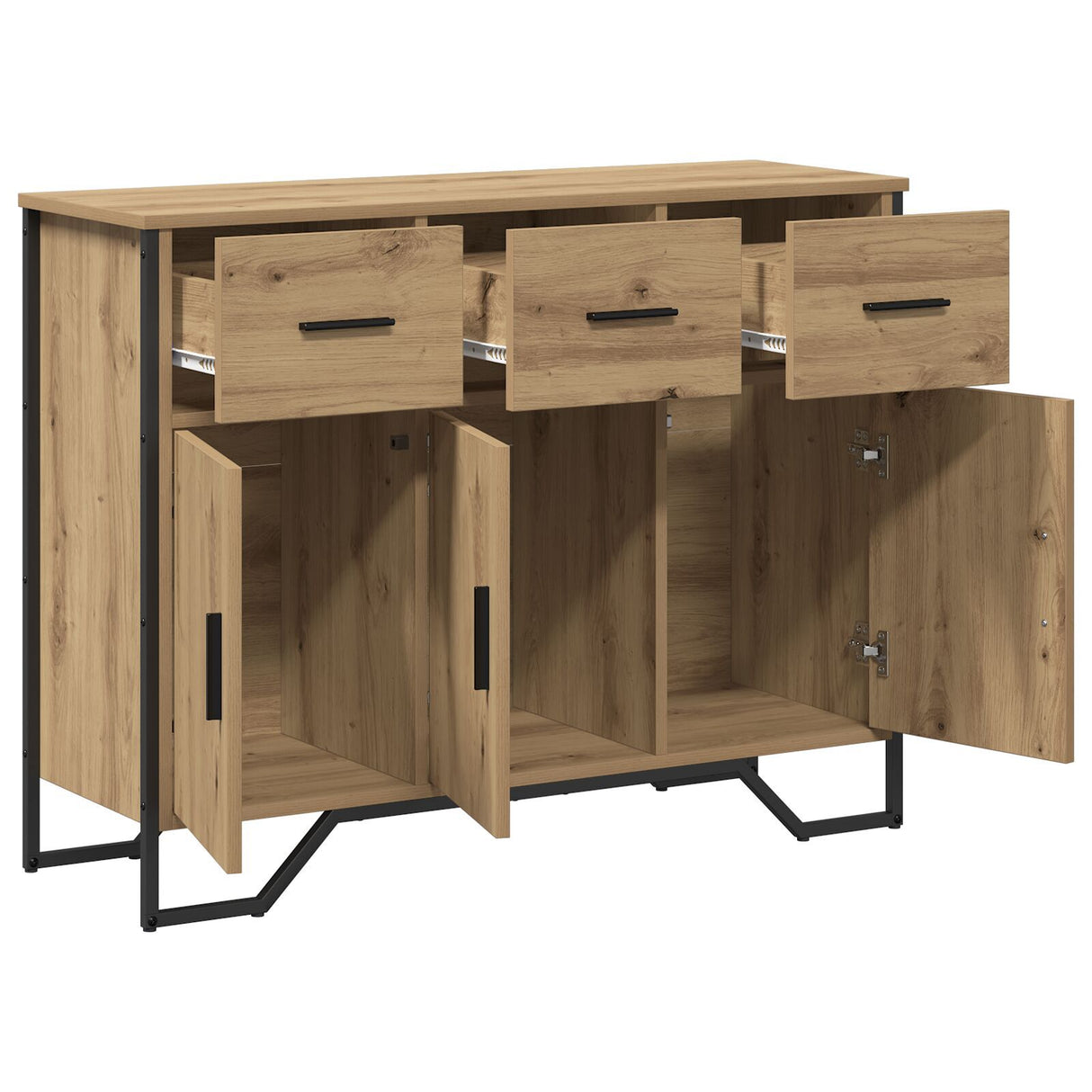 Sideboard Artisan Oak 97X32.5X74.5 Cm Engineered Wood