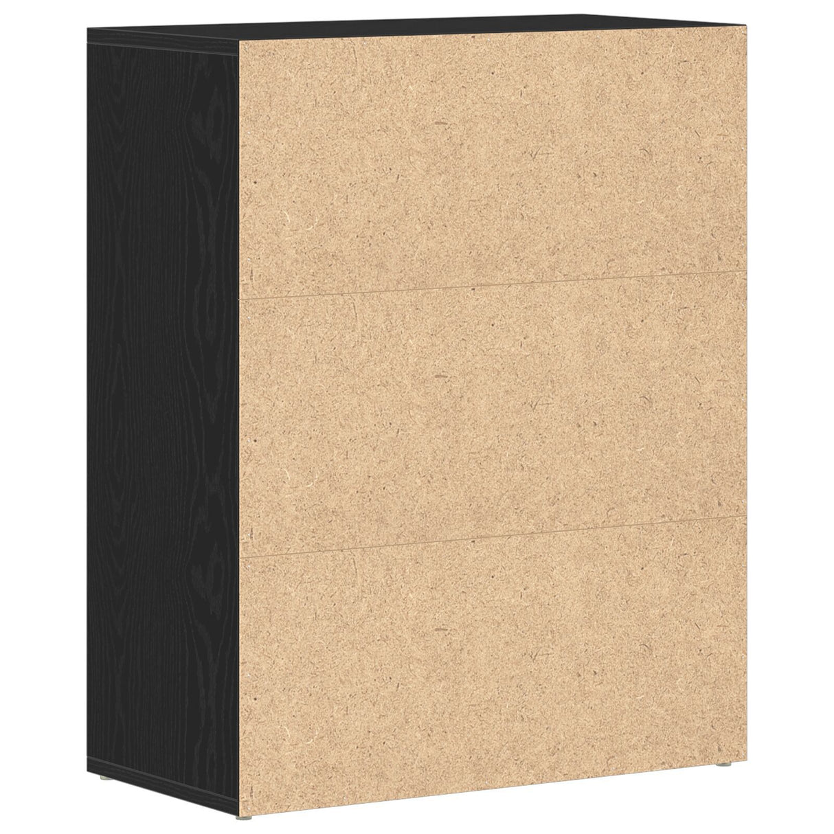 Black Oak Sideboard 60X30X75 Cm Made Of Engineered Wood