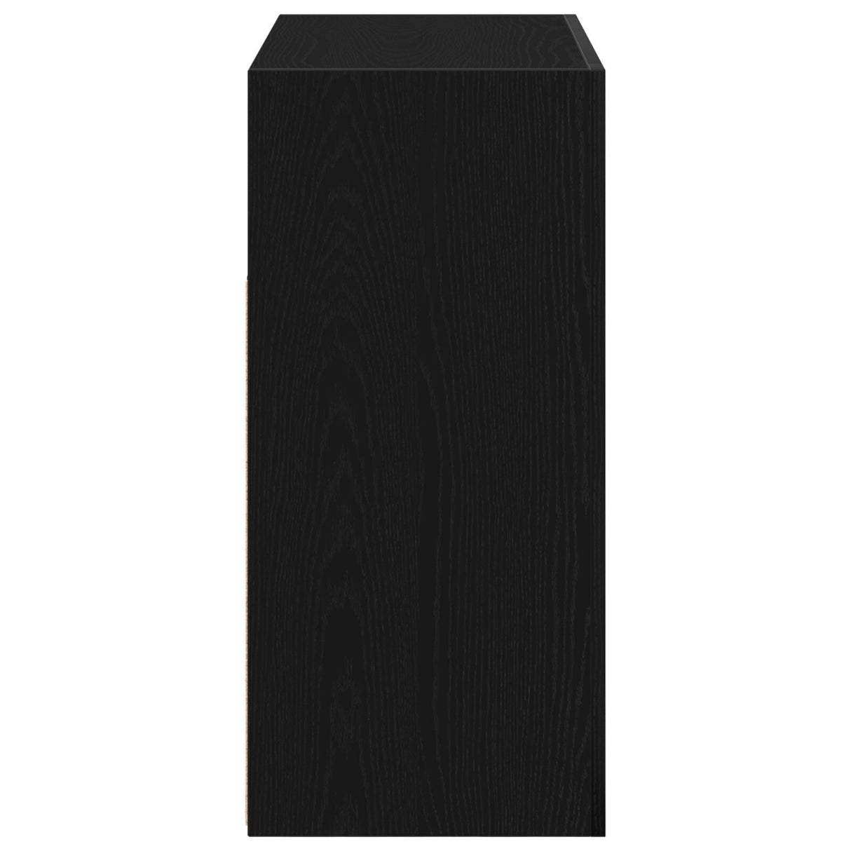 Sideboard With Led Lights - Black Oak - 80X35X75 Cm - Engineered Wood