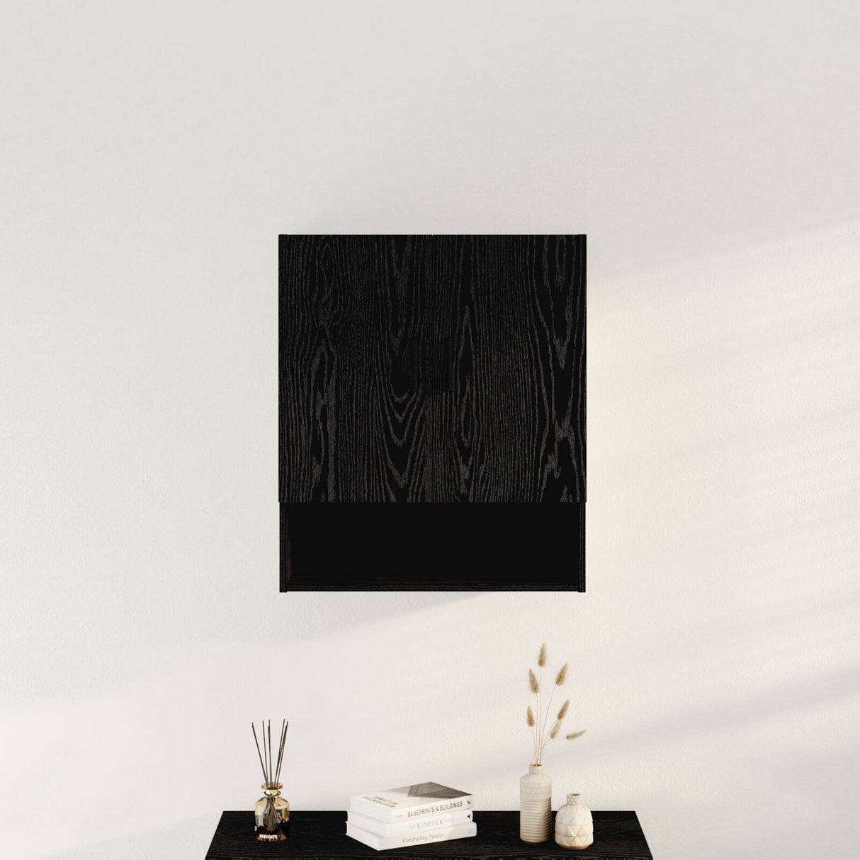 Wall Cabinet Black Oak 60X31X70 Cm Engineered Wood