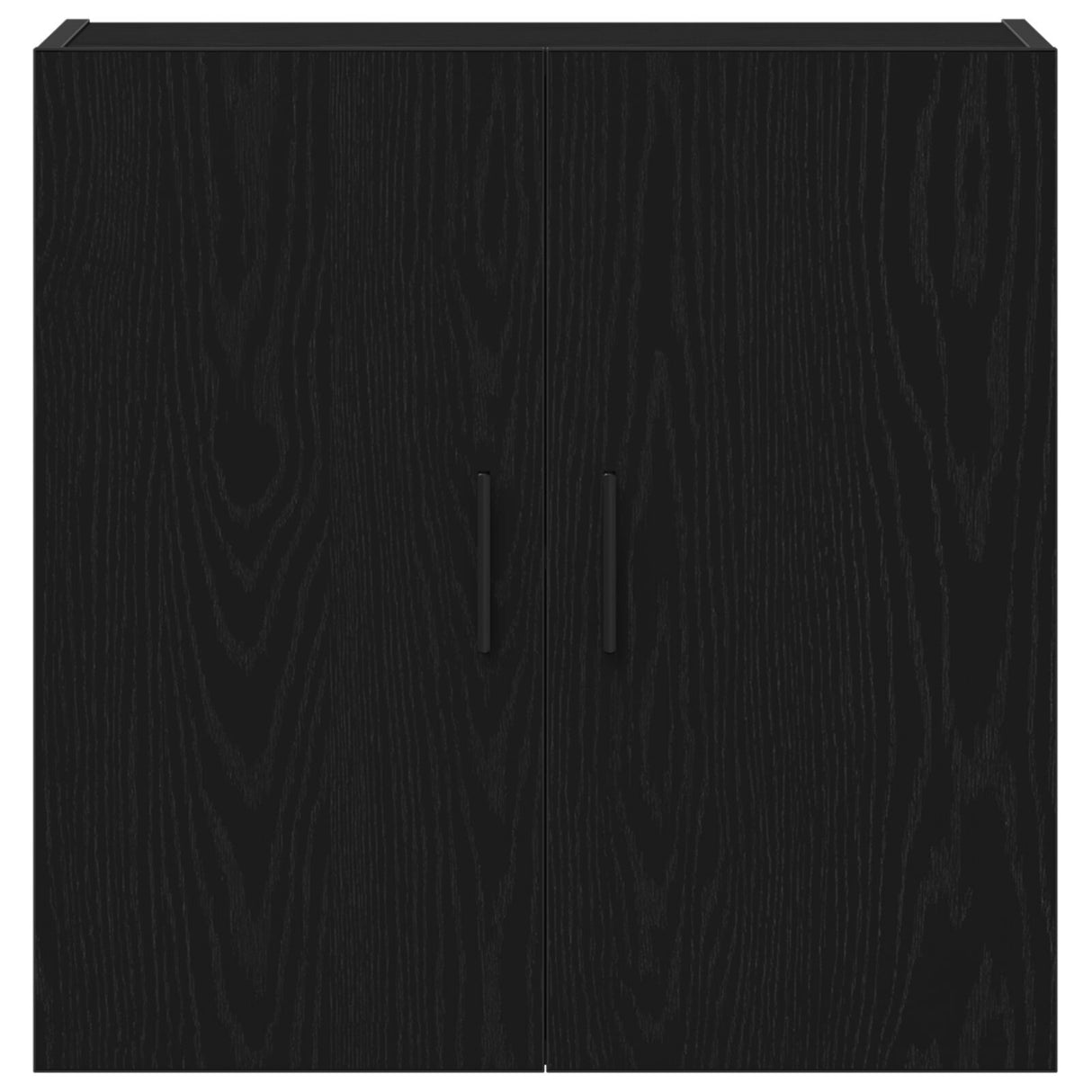 Wall Cabinet Black Oak 60X31X60 Cm Engineered Wood